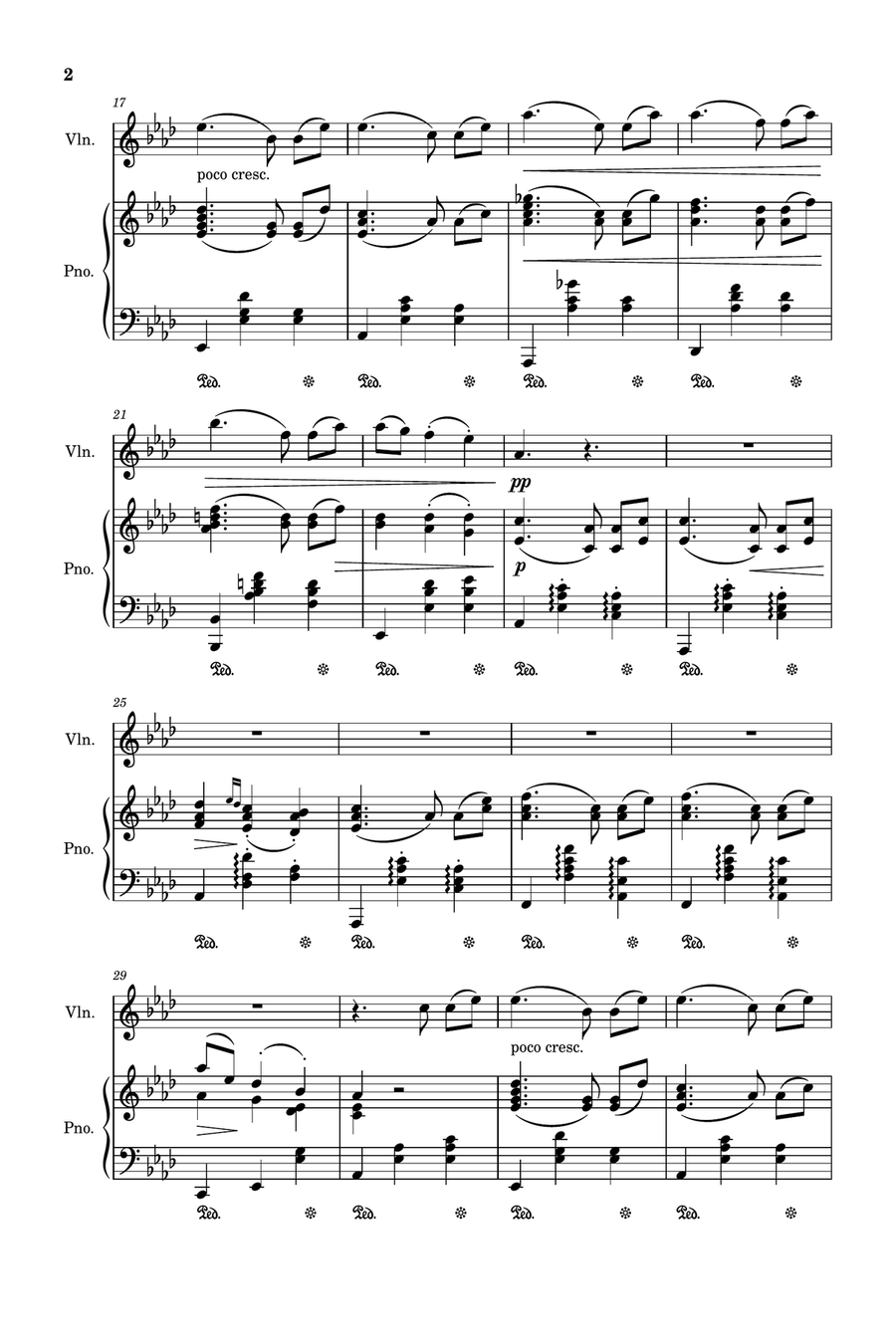Vals Op.39 No.15 String Duet scores gallery preview page 2