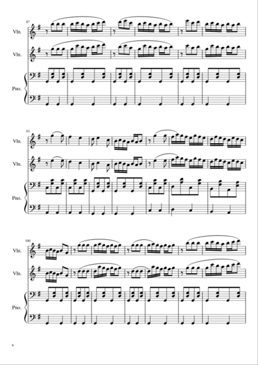 Zorba-dance/Sirtaki String Duet scores gallery preview page 6