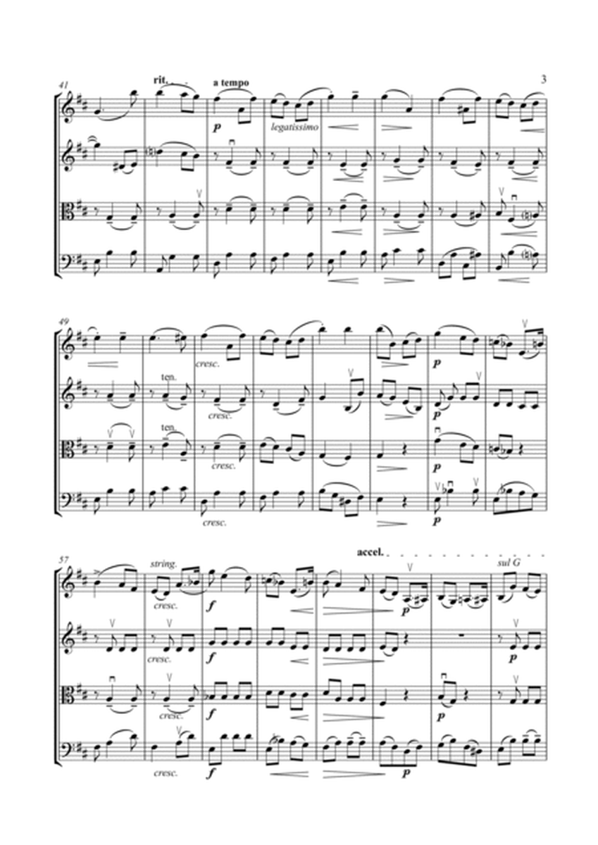 SALUT D'AMOUR String Quartet, Early Intermediate Level for 2 violins, viola and cello image number null