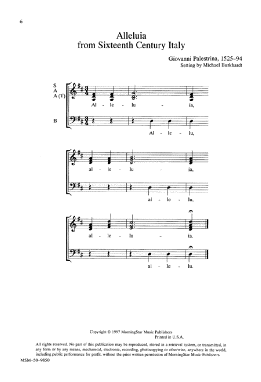 Alleluia Responses SSA scores gallery preview page 6