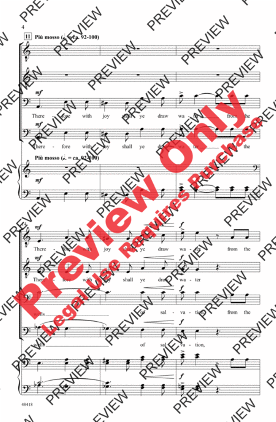 Cry Out and Shout Men's Choir scores gallery preview page 4