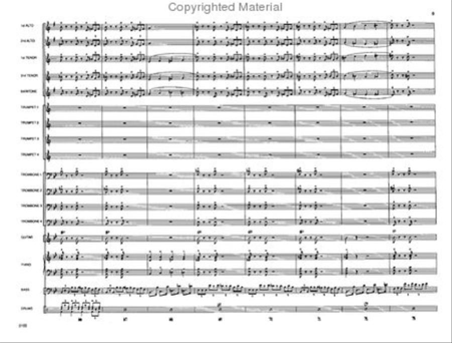 Touchin' All The Basses Jazz Ensemble scores gallery preview page 10