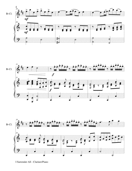 BEAUTIFUL HYMNS Set 1 & 2 (Duets - Bb Clarinet and Piano with Parts) image number null