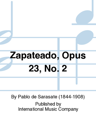 Book cover for Zapateado, Opus 23, No. 2