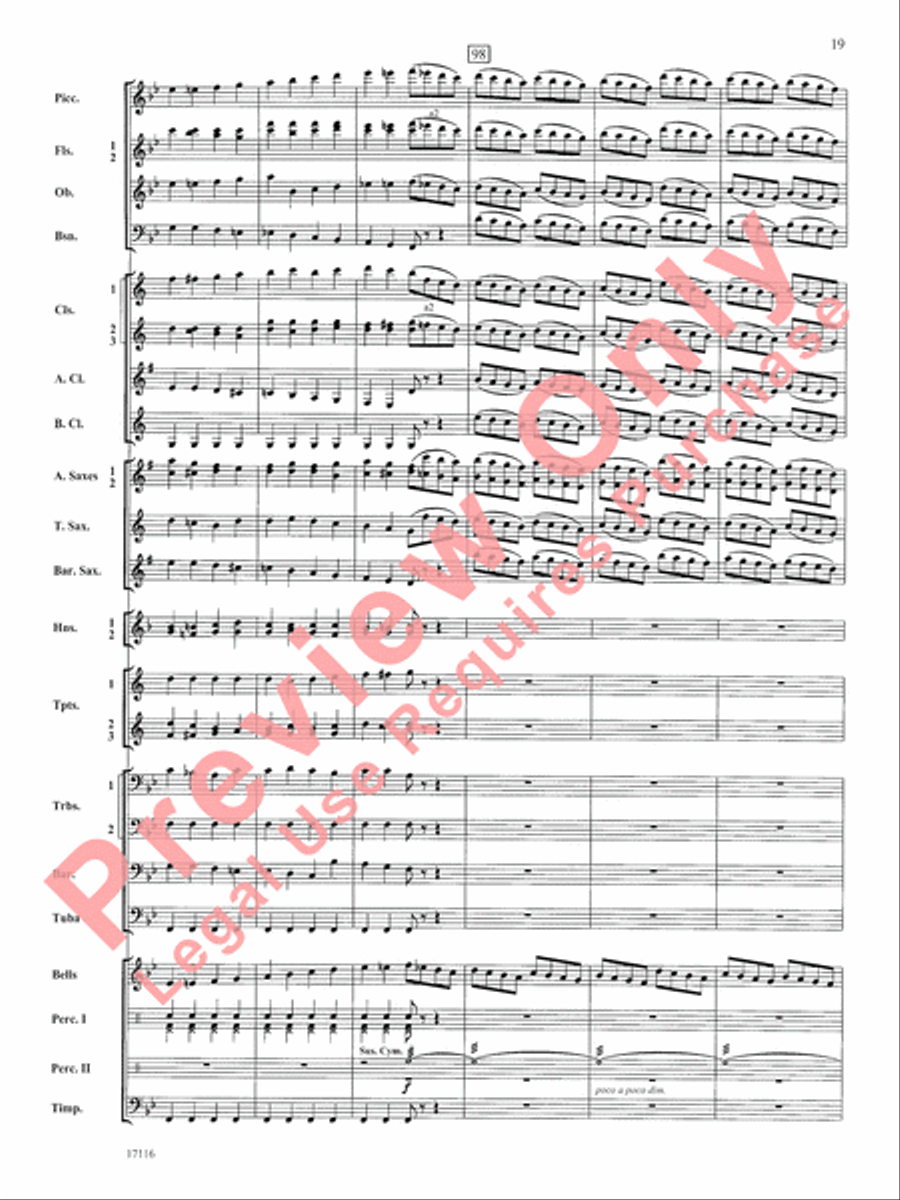 1812 Overture Concert Band scores gallery preview page 20
