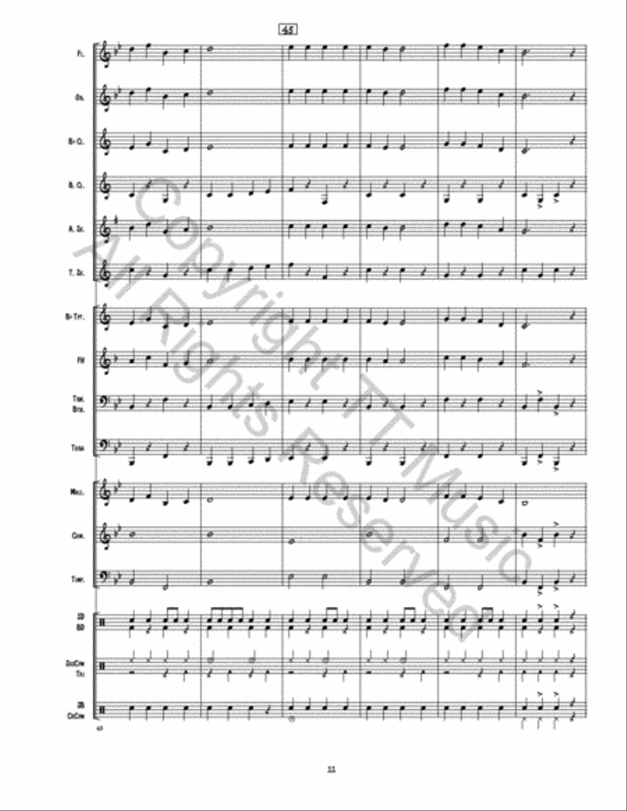 Christmas Concert 2 for 1 Concert Band scores gallery preview page 12