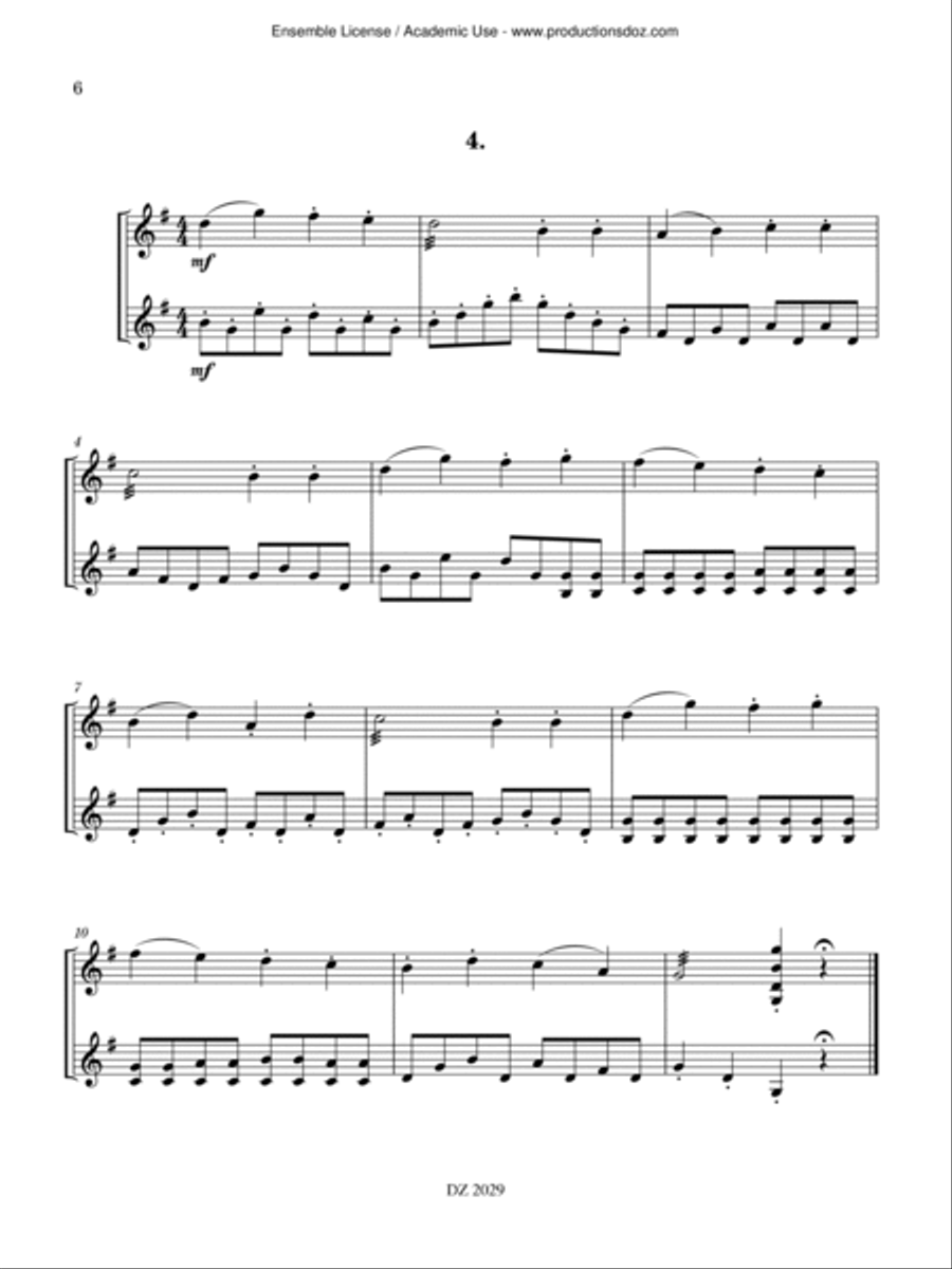 12 petits duos Mandolin scores gallery preview page 6