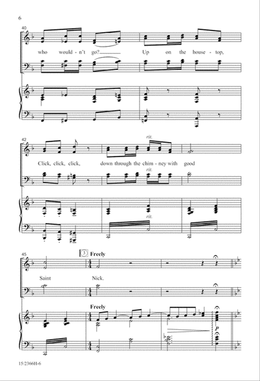 A Family Christmas Spectacular 4-Part scores gallery preview page 7