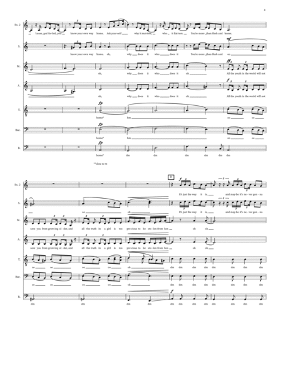 Fall In Line 4-Part scores gallery preview page 4