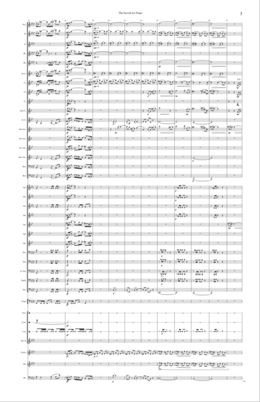 The Search for Hope Concert Band scores gallery preview page 6