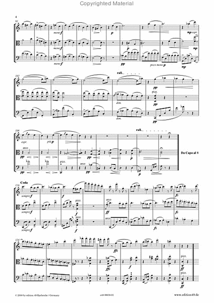 Drei Stucke fur Flote, Viola und Violoncello op.69a