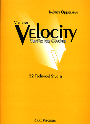 Book cover for Virtuoso Velocity Studies for Clarinet