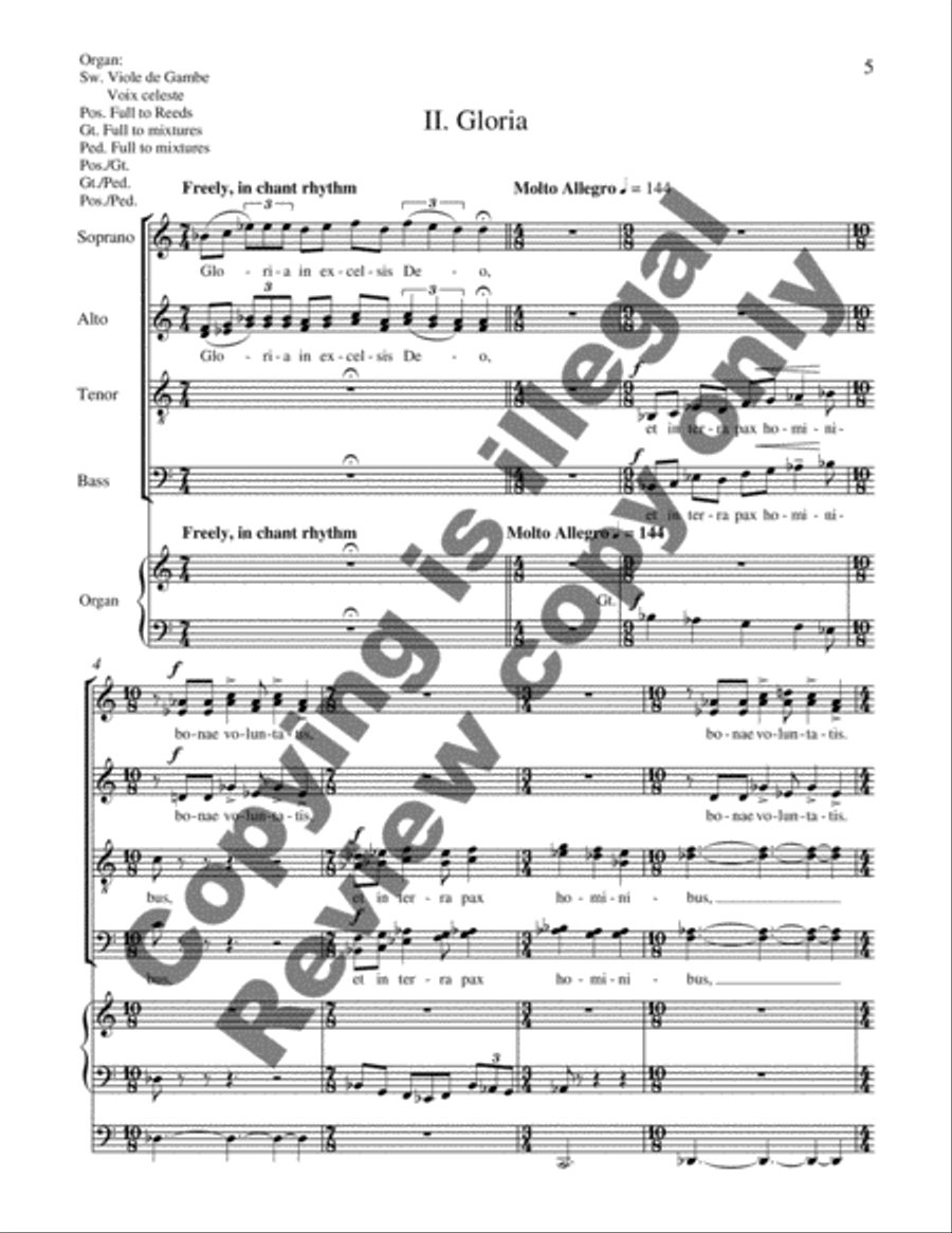 Missa Brevis Missa Brevis 4-Part scores gallery preview page 9