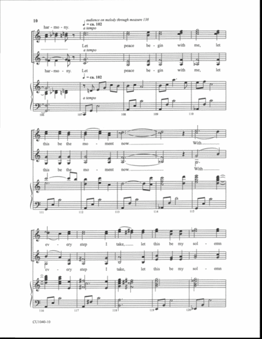 Let There Be Peace on Earth - SSAA SSAA scores gallery preview page 8