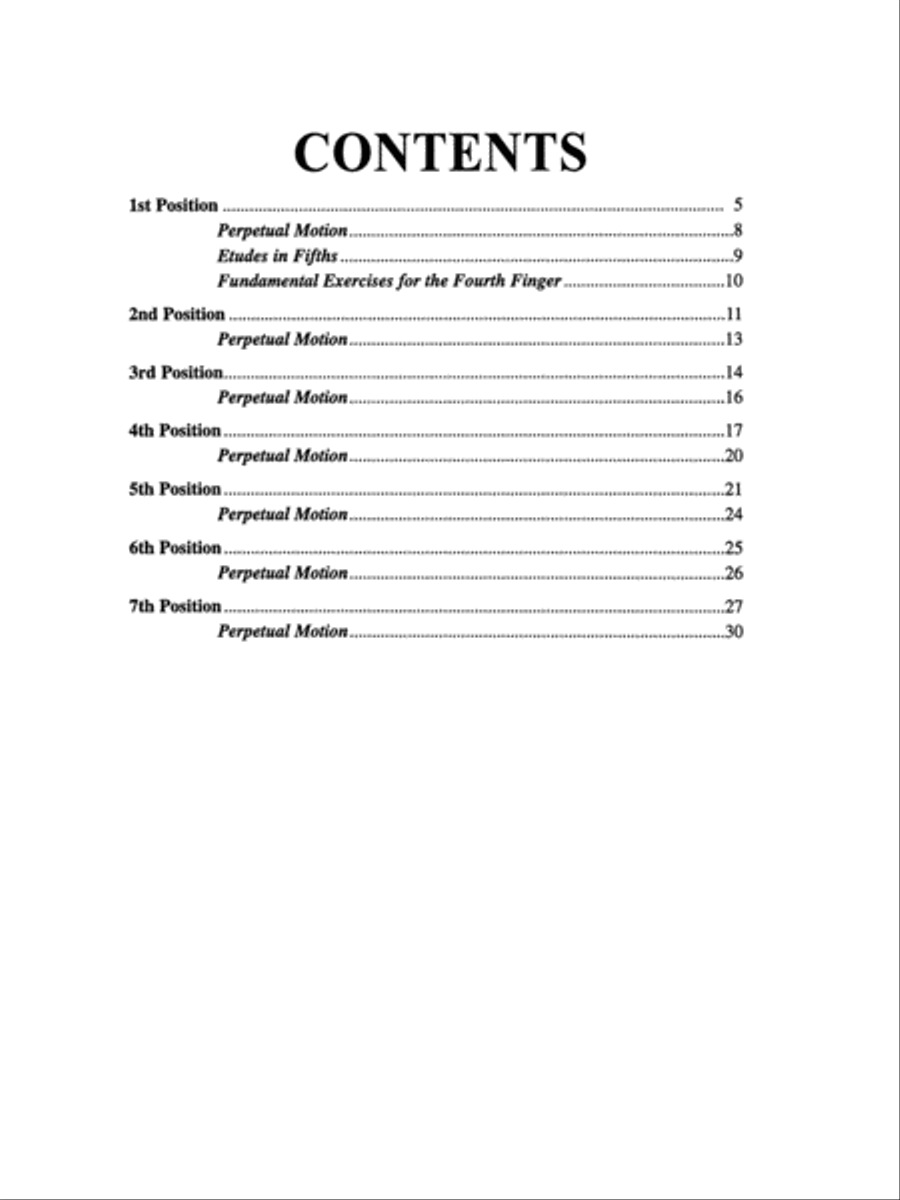 Position Etudes Violin Solo scores gallery preview page 2