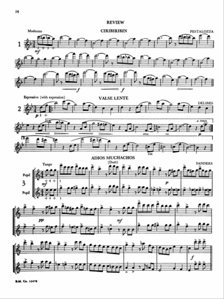A Tune a Day – Flute Concert Band Methods scores gallery preview page 4