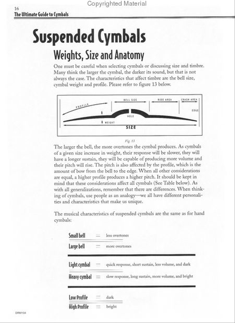 The Ulitmate Guide To Cymbals Percussion scores gallery preview page 2