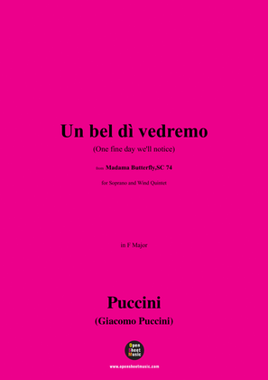 G. Puccini-Un bel dì vedremo(One fine day we'll notice),Act II,in F Major