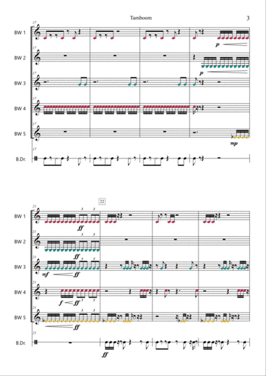 Tamboom Chamber Music scores gallery preview page 3