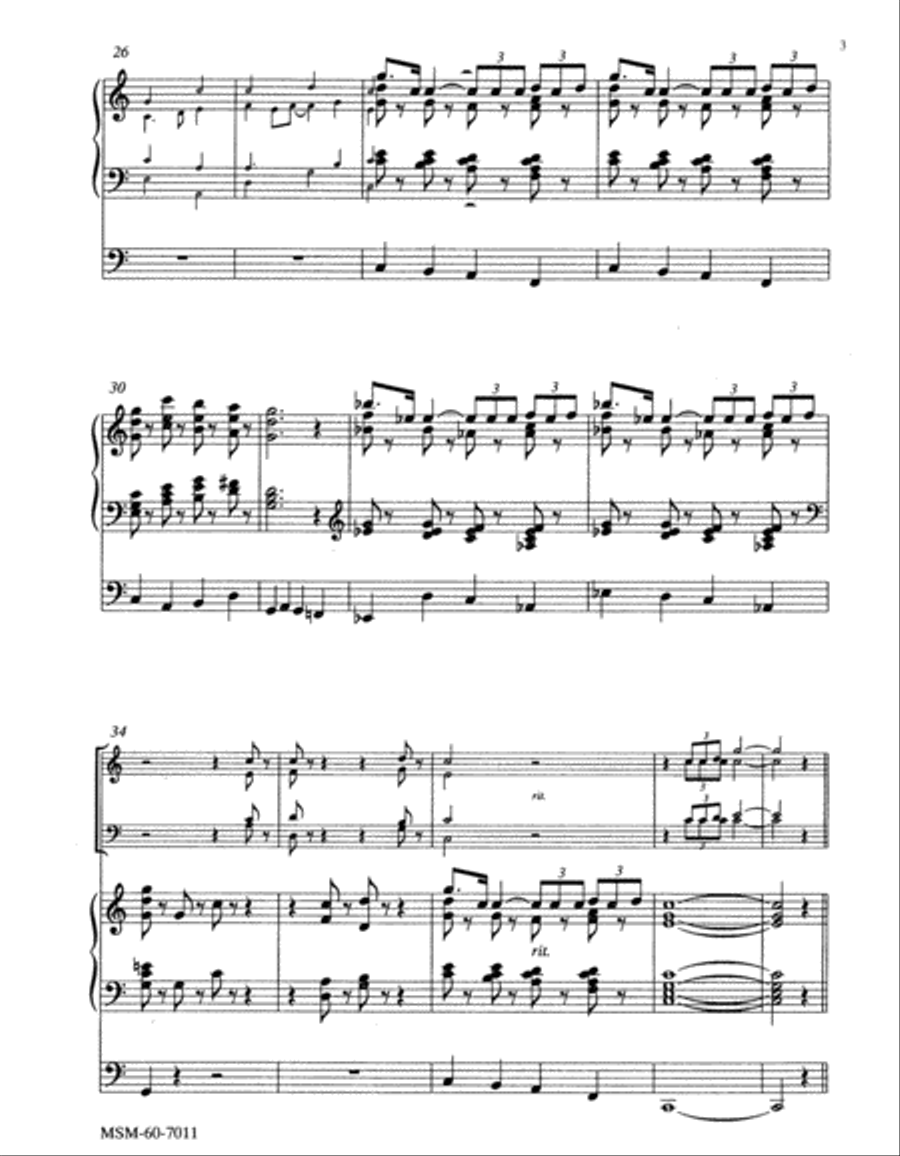 When Morning Gilds the Skies Choir scores gallery preview page 3