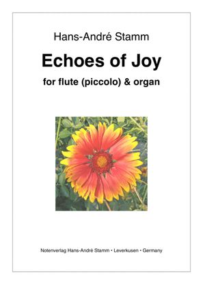 Book cover for Echoes of Joy for flute and organ