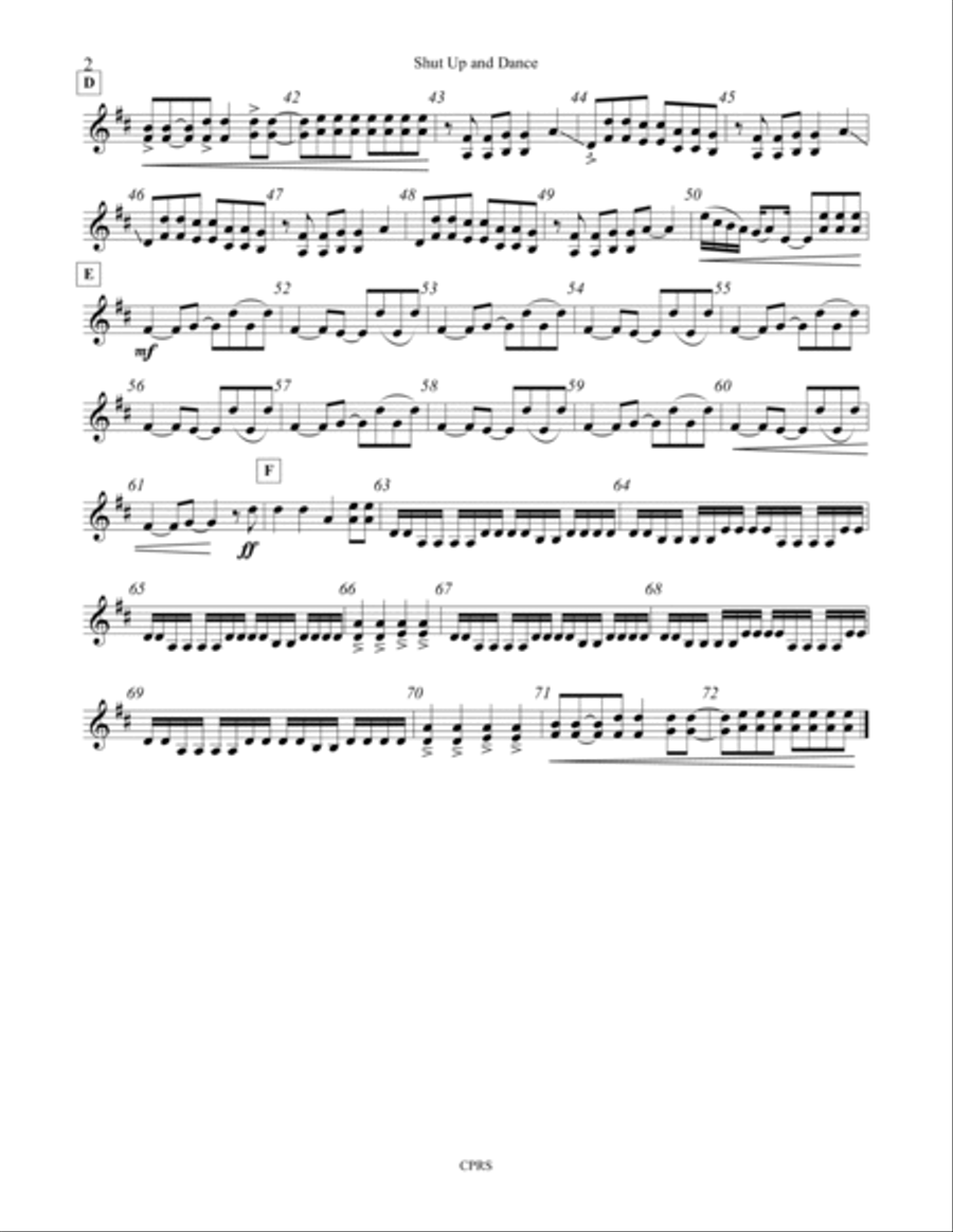 Shut Up And Dance Shut Up And Dance String Quartet scores gallery preview page 5