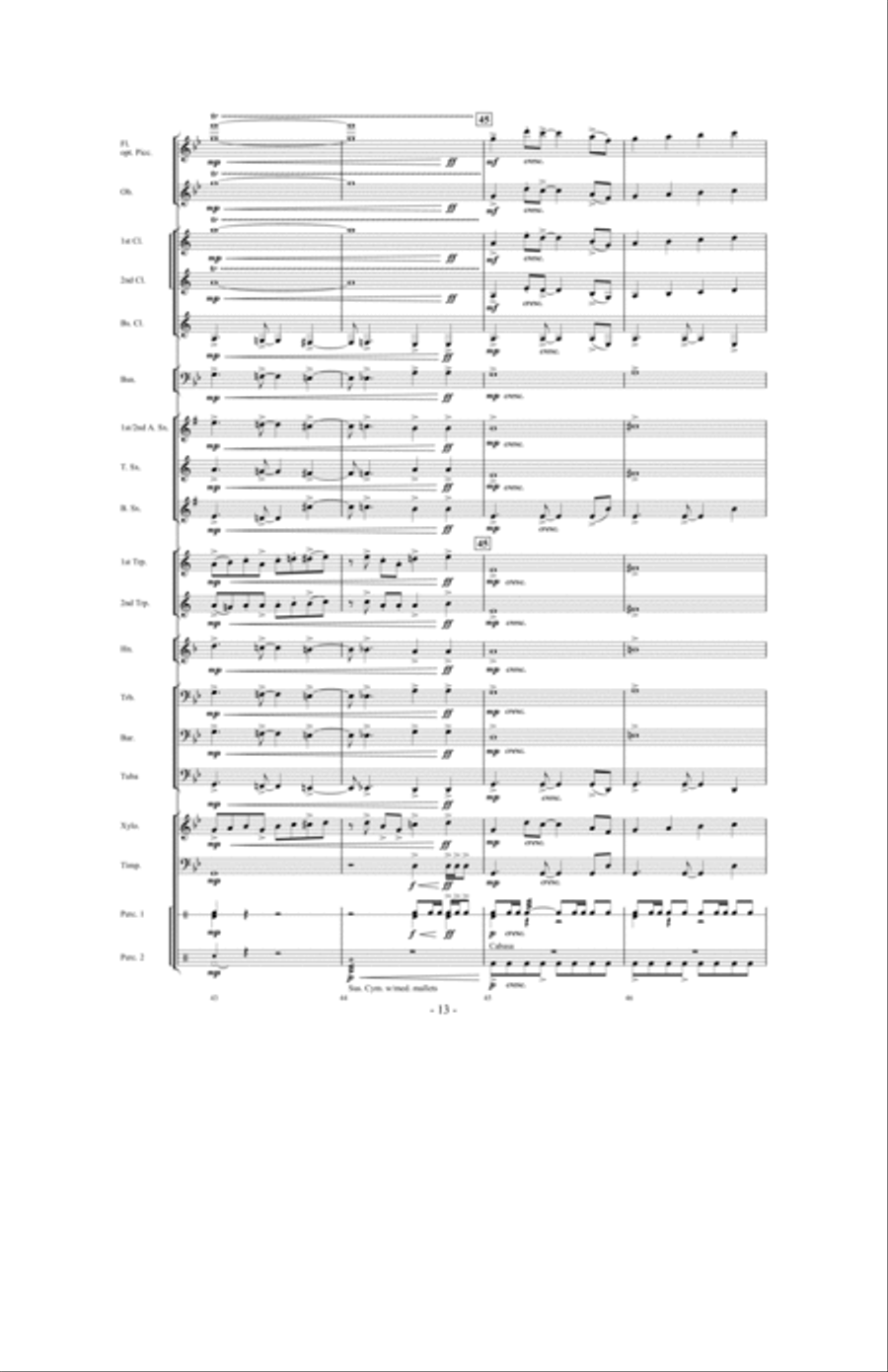 Tailspin! Tailspin! Concert Band scores gallery preview page 12