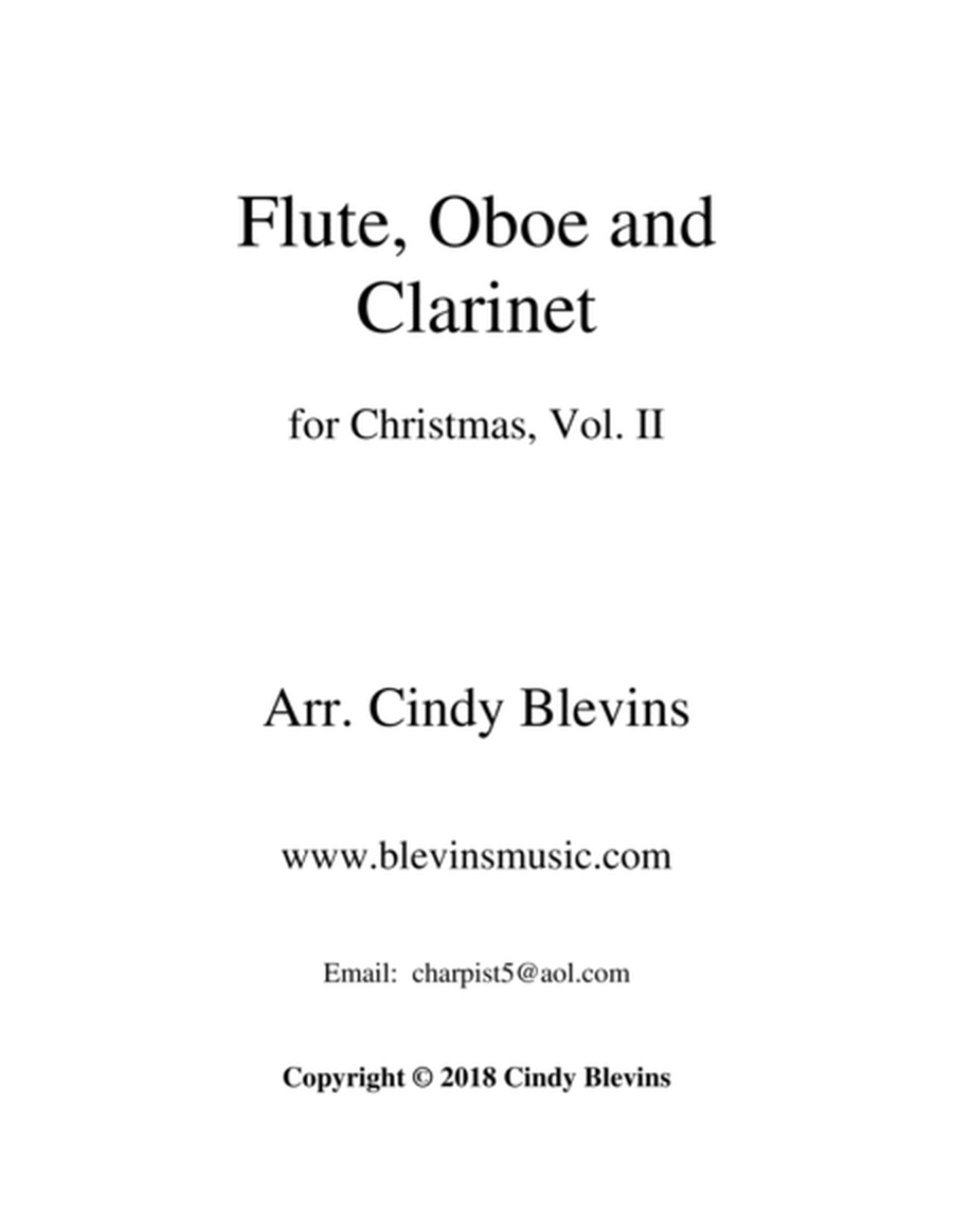 Flute, Oboe and Clarinet for Christmas, Vol. II image number null