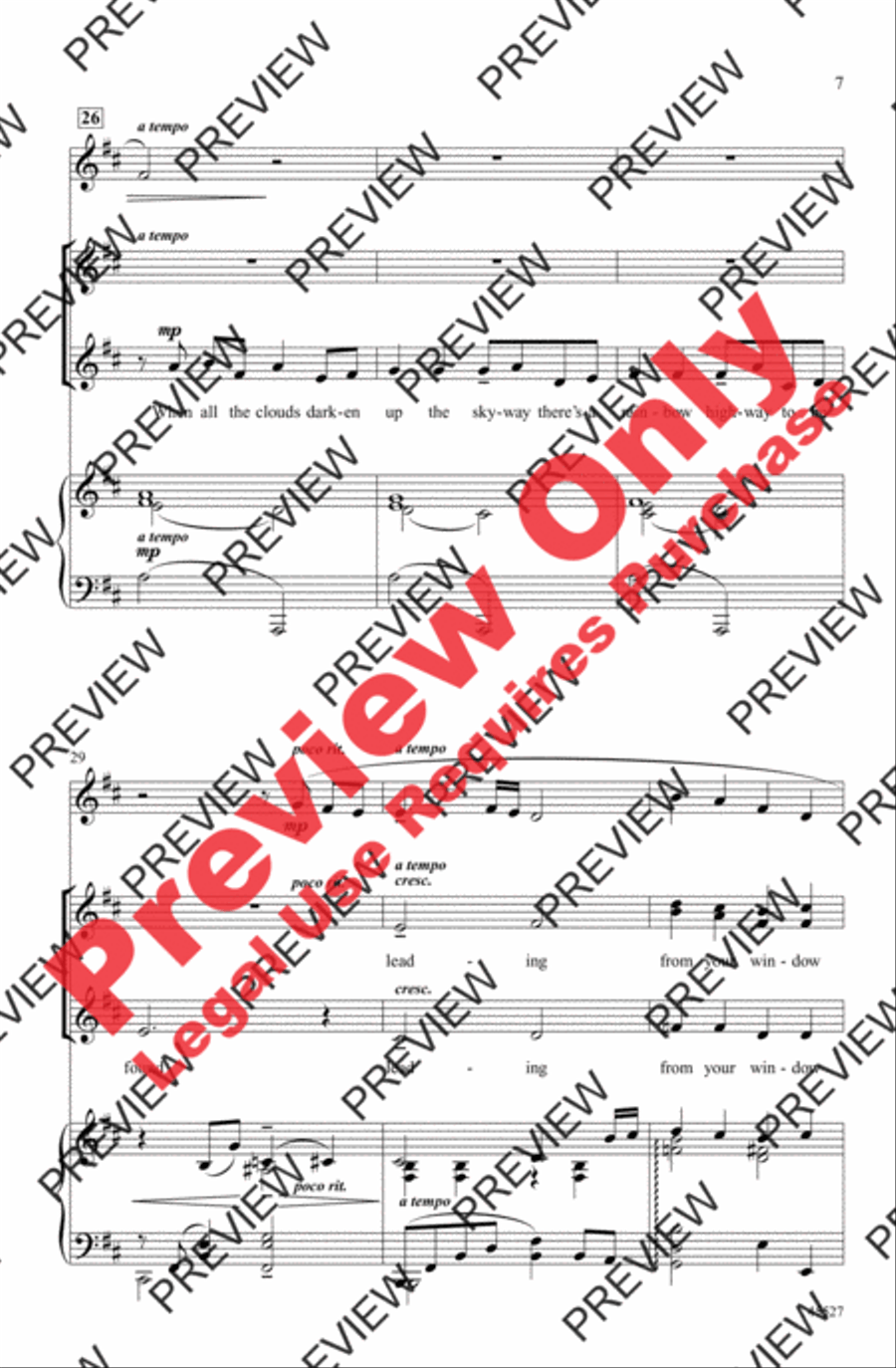 Over the Rainbow Women's Choir scores gallery preview page 7