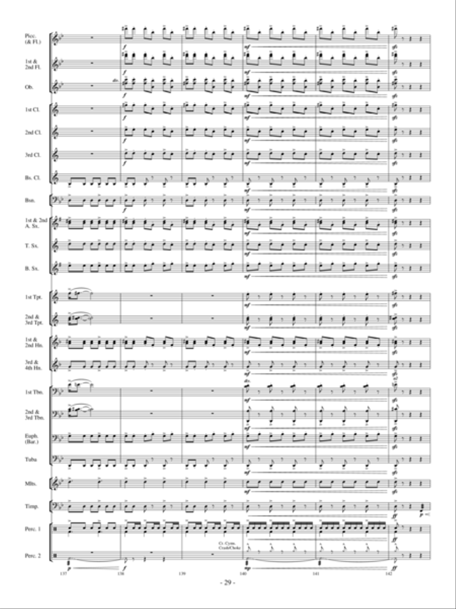 Sensei's Ride On The Cherry Blossom Express Concert Band scores gallery preview page 28