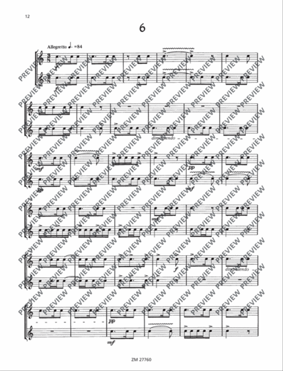 Fifteen Études Snare Drum scores gallery preview page 13