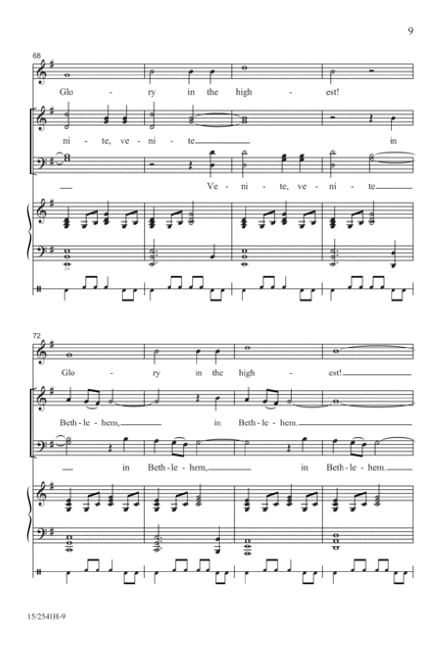 Adeste Fideles Adeste Fideles 4-Part scores gallery preview page 9