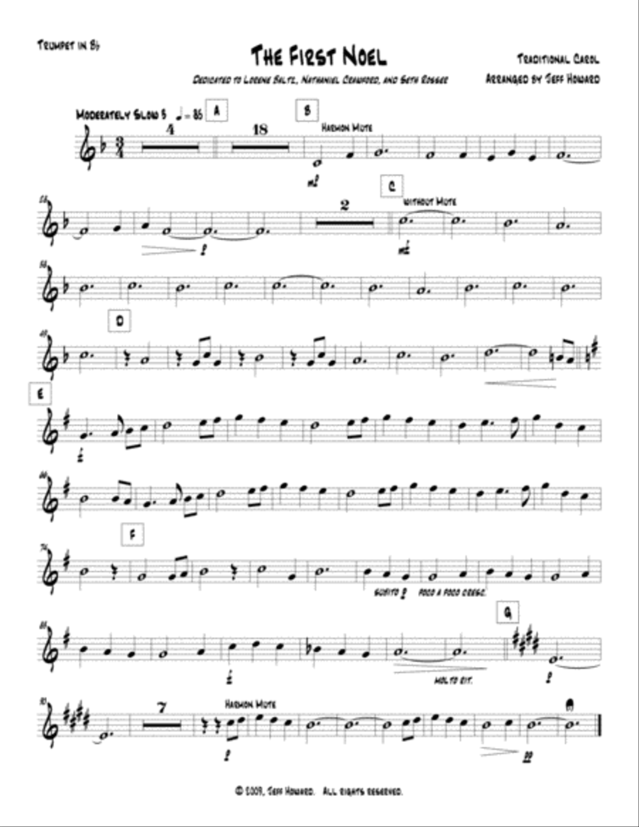 The First Noel The First Noel Large Ensemble scores gallery preview page 4