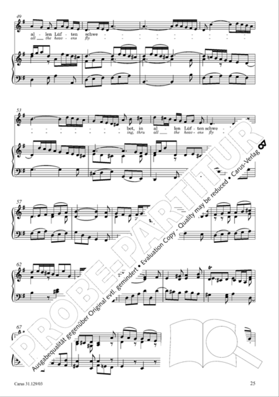 All glory to the Lord, our God (Gelobet sei der Herr, mein Gott) 4-Part scores gallery preview page 28