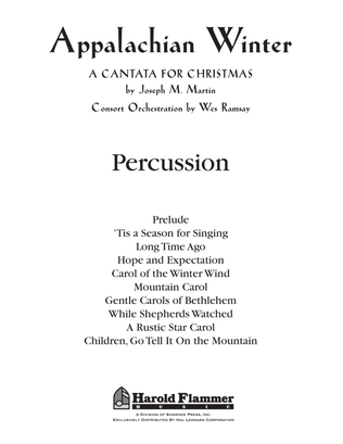 Appalachian Winter (A Cantata For Christmas) - Percussion