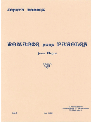Book cover for Romance Sans Paroles Op.7 No.8