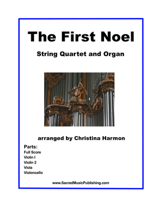Book cover for The First Noel - String Quartet and Organ