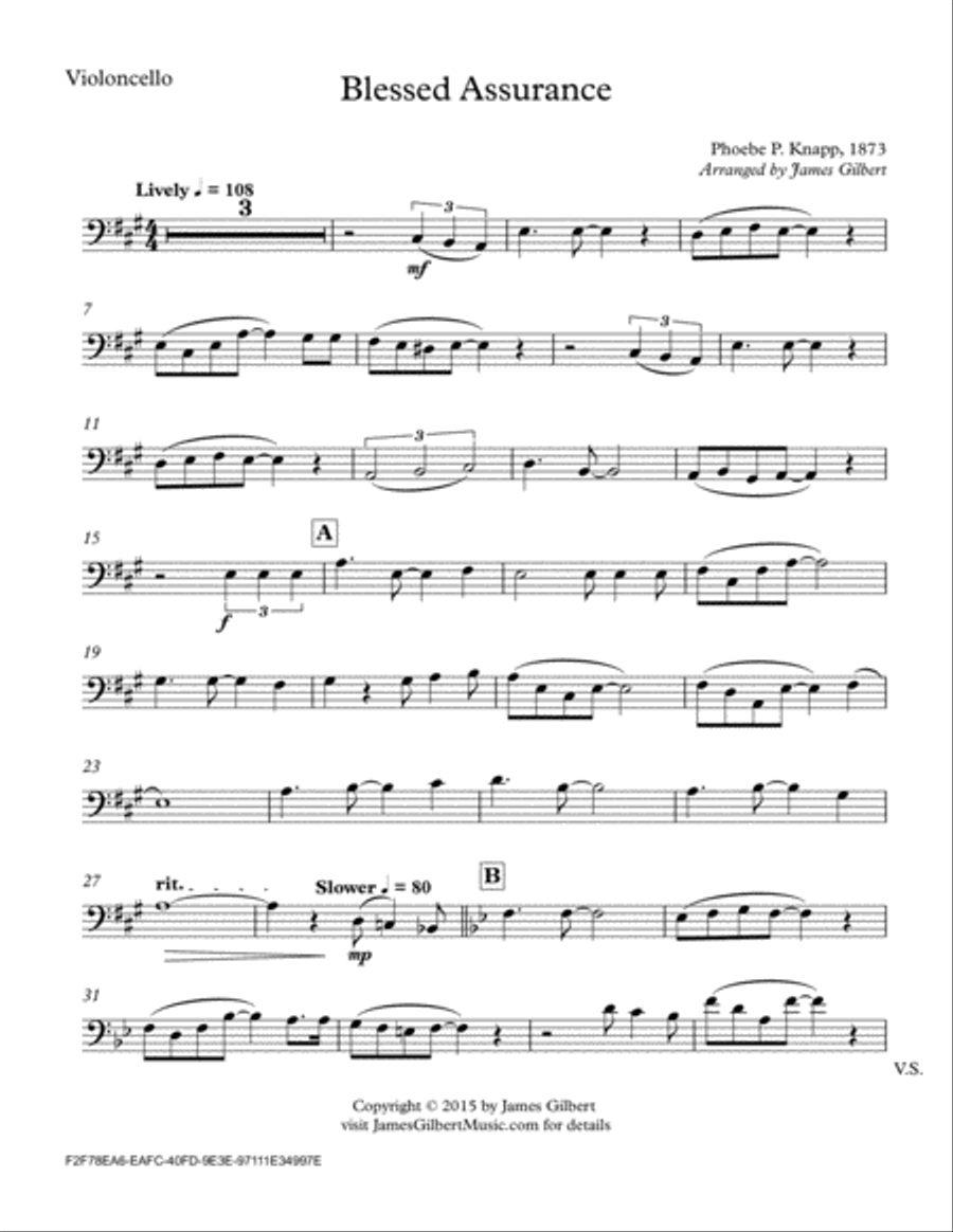 Blessed Assurance Blessed Assurance Piano scores gallery preview page 5