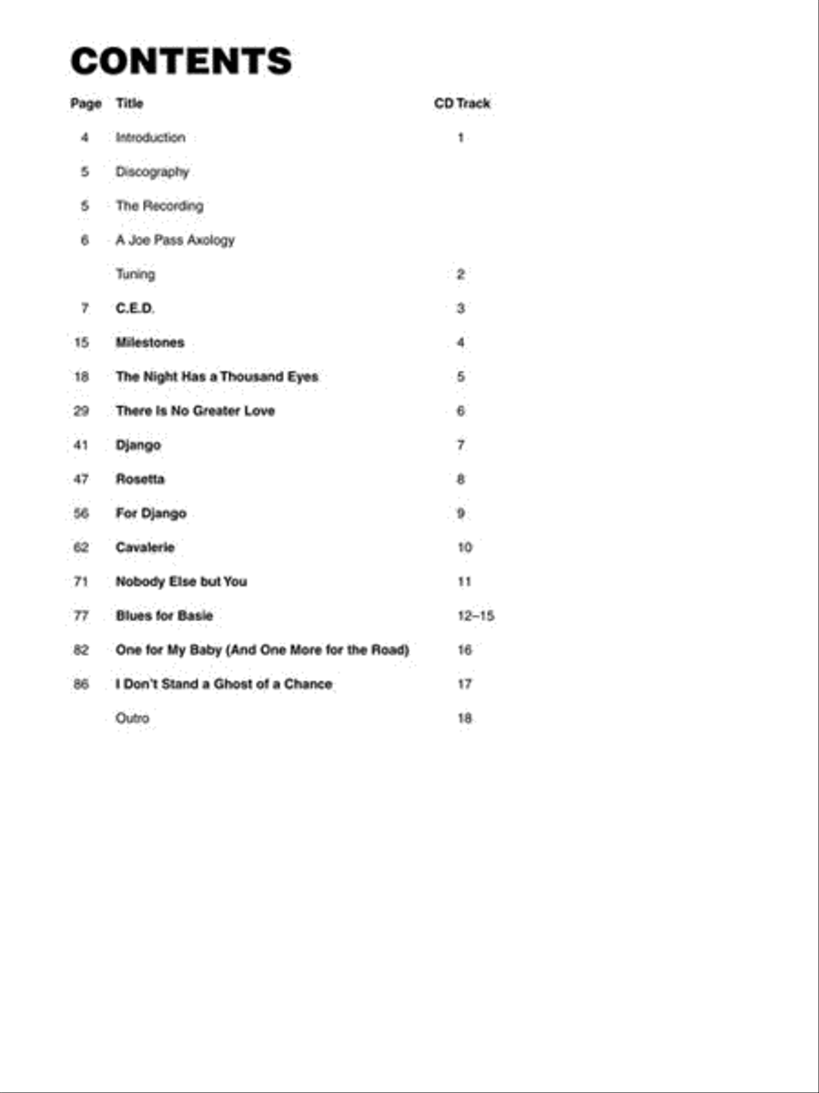 The Best of Joe Pass Electric Guitar scores gallery preview page 3