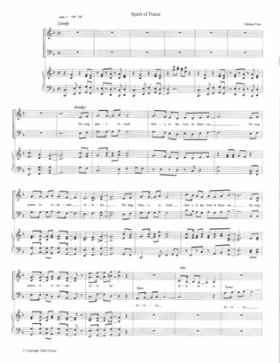 Spirit of Praise - Caribbean Inspired Worship Anthem for SATB and Piano