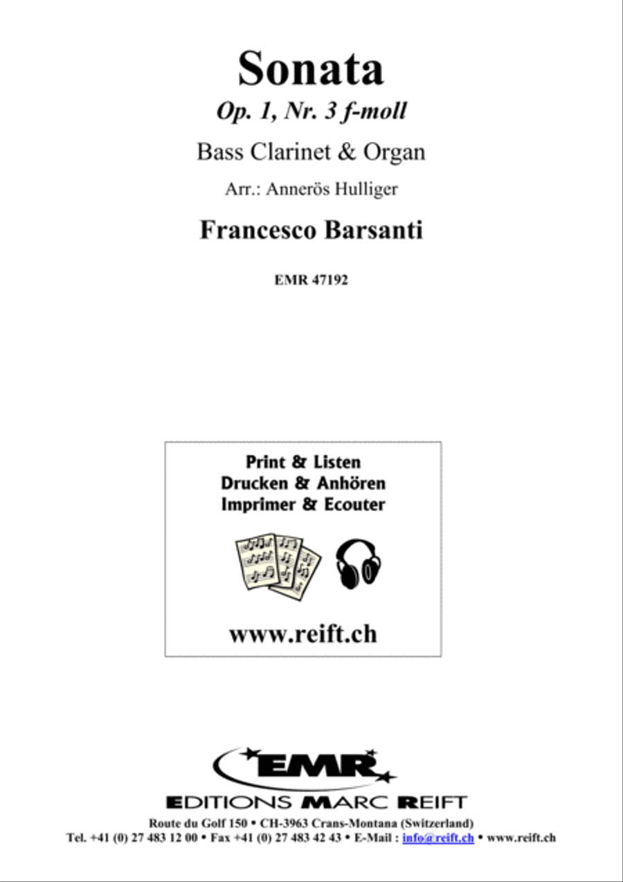 Sonata Sonata Bass Clarinet scores gallery preview page 2