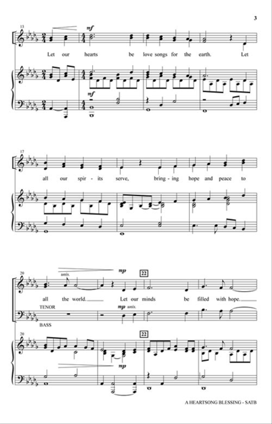 A Heartsong Blessing 4-Part scores gallery preview page 3