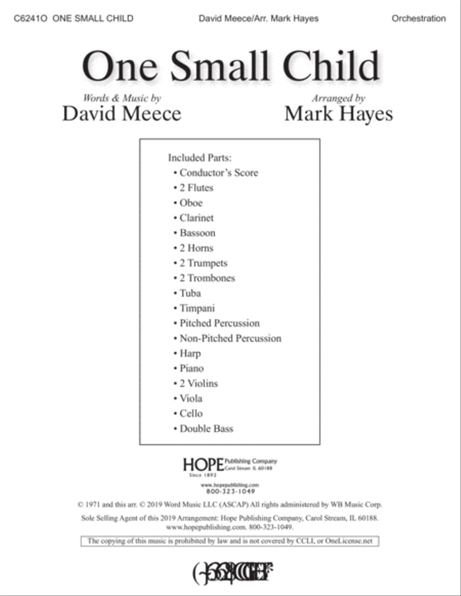 One Small Child Choir scores gallery preview page 1