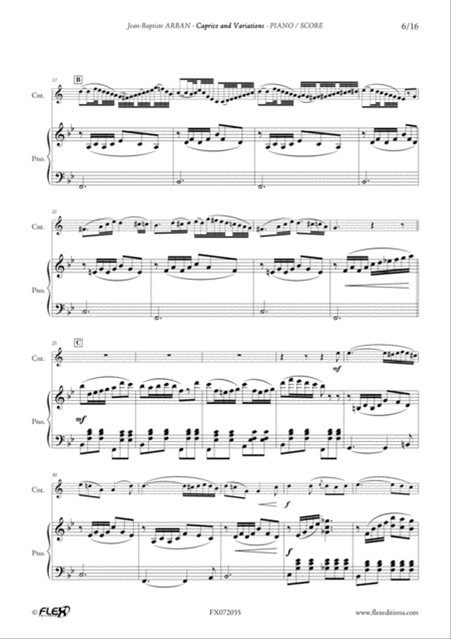 Caprice and Variations Cornet scores gallery preview page 6
