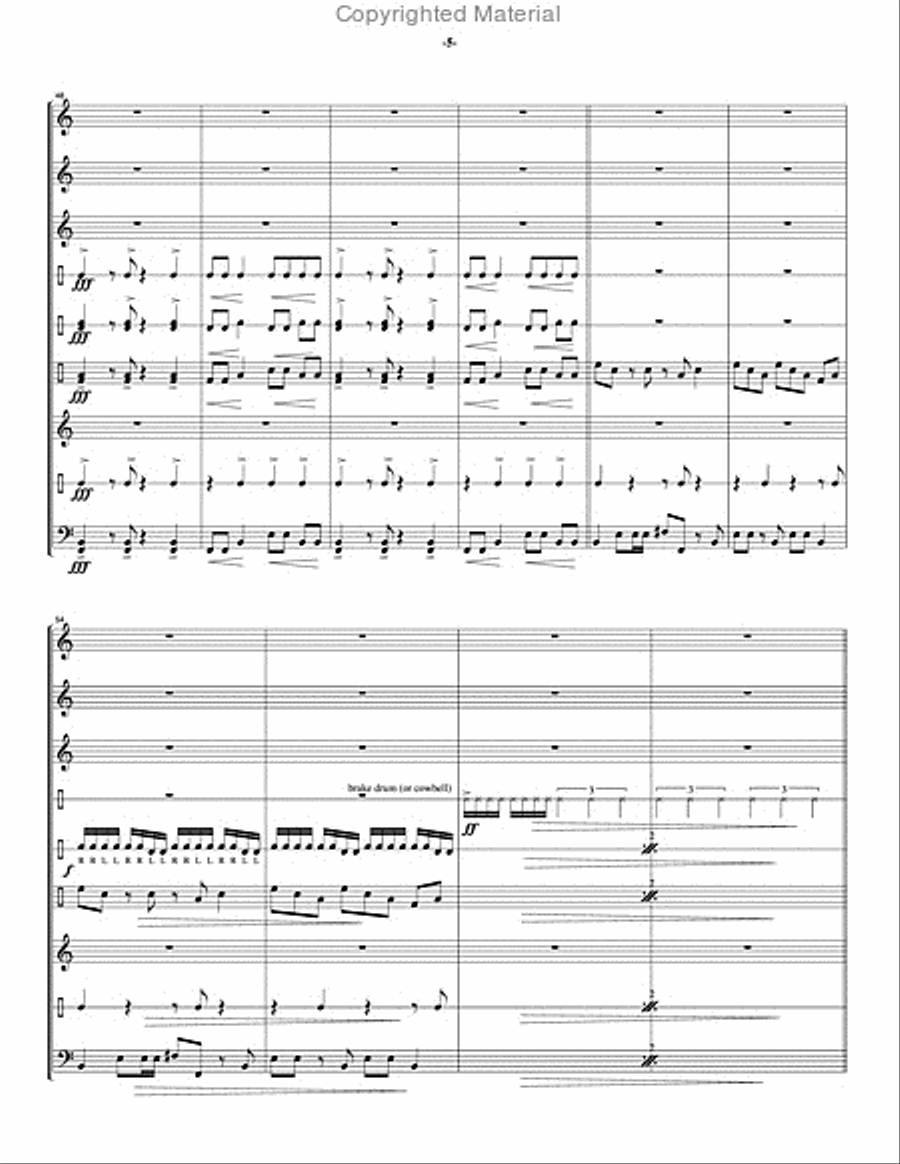Overture for Percussion Percussion Ensemble scores gallery preview page 6