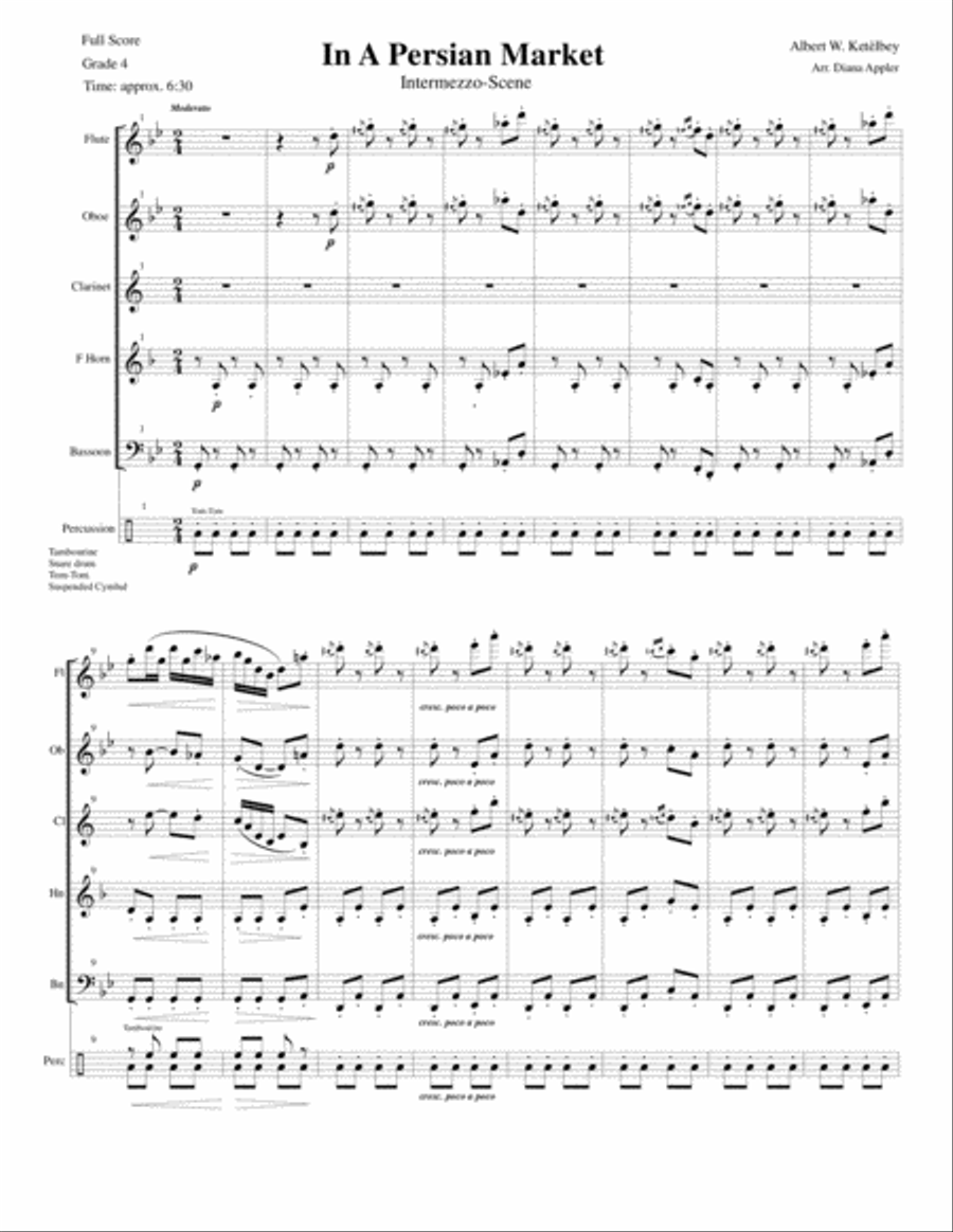 In A Persian Market In A Persian Market Woodwind Quintet scores gallery preview page 3