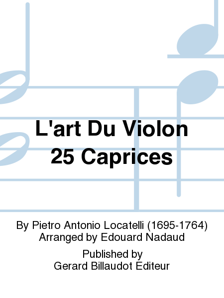 L'Art Du Violon 25 Caprices