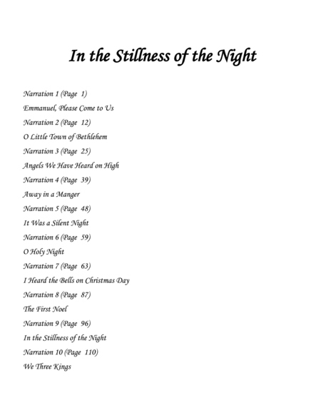 In the Stillness of the Night - SSAA Christmas Cantata and piano with optional instruments image number null
