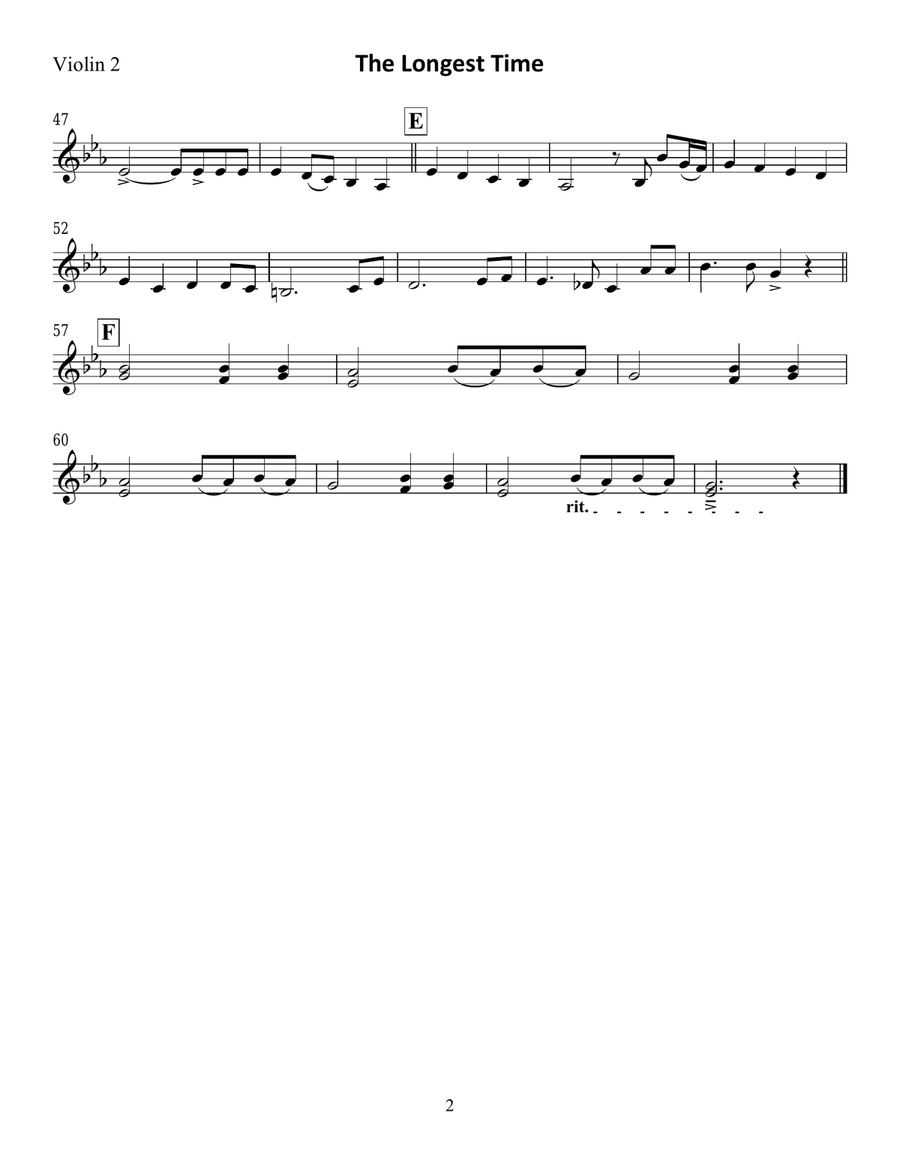 The Longest Time Small Ensemble scores gallery preview page 4