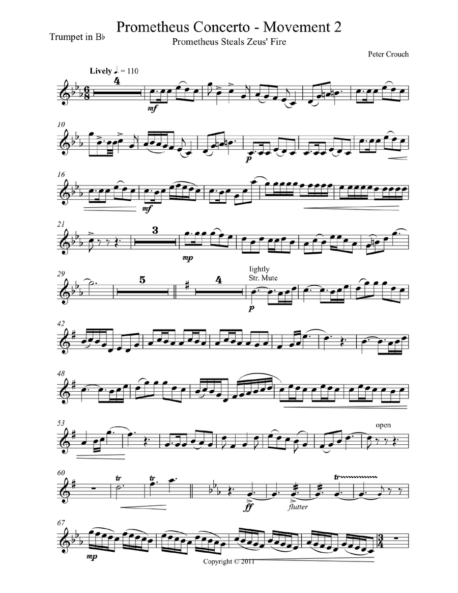 Prometheus Concerto Trumpet Solo scores gallery preview page 2